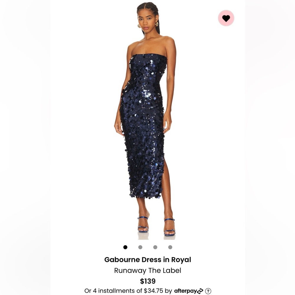 Runaway the Label navy blue dress